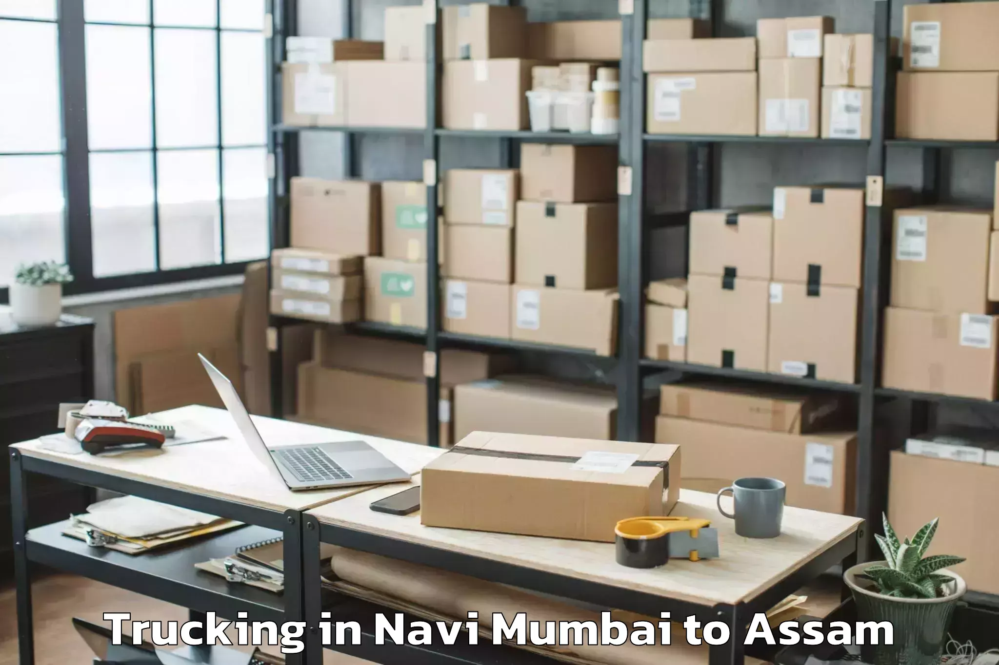 Easy Navi Mumbai to Balipara Trucking Booking